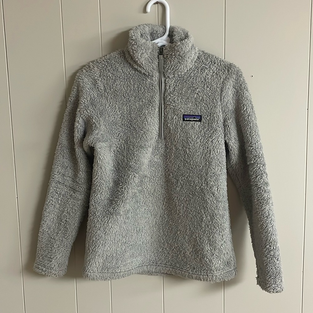 Patagonia Women’s 1/2-Zip Pullover Sherpa Jacket. Gray. Size XS.
